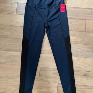 SPANX Active Compression Leggings Navy & Black - 2X